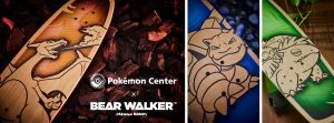 Pokemon Center x Bear Walker Charizard, Venusaur, Blastoise Skateboards (Order In)